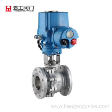 Electric Flanged 2pc Body Ball Valve